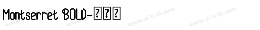 Montserret BOLD字体转换